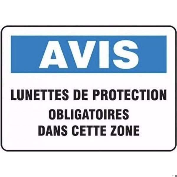 Accuform BILINGUAL FRENCH SIGN EYE FRMPPA821XP FRMPPA821XP - main